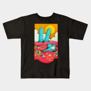 Finding Peace Kids T-Shirt